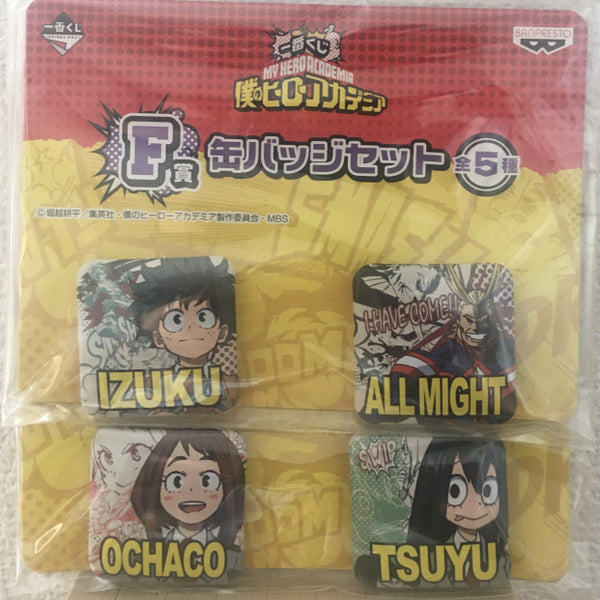 My Hero Academia Bag Charm Ochaco Uraraka + Set of 4 Pin Badges *Straight from Japan*